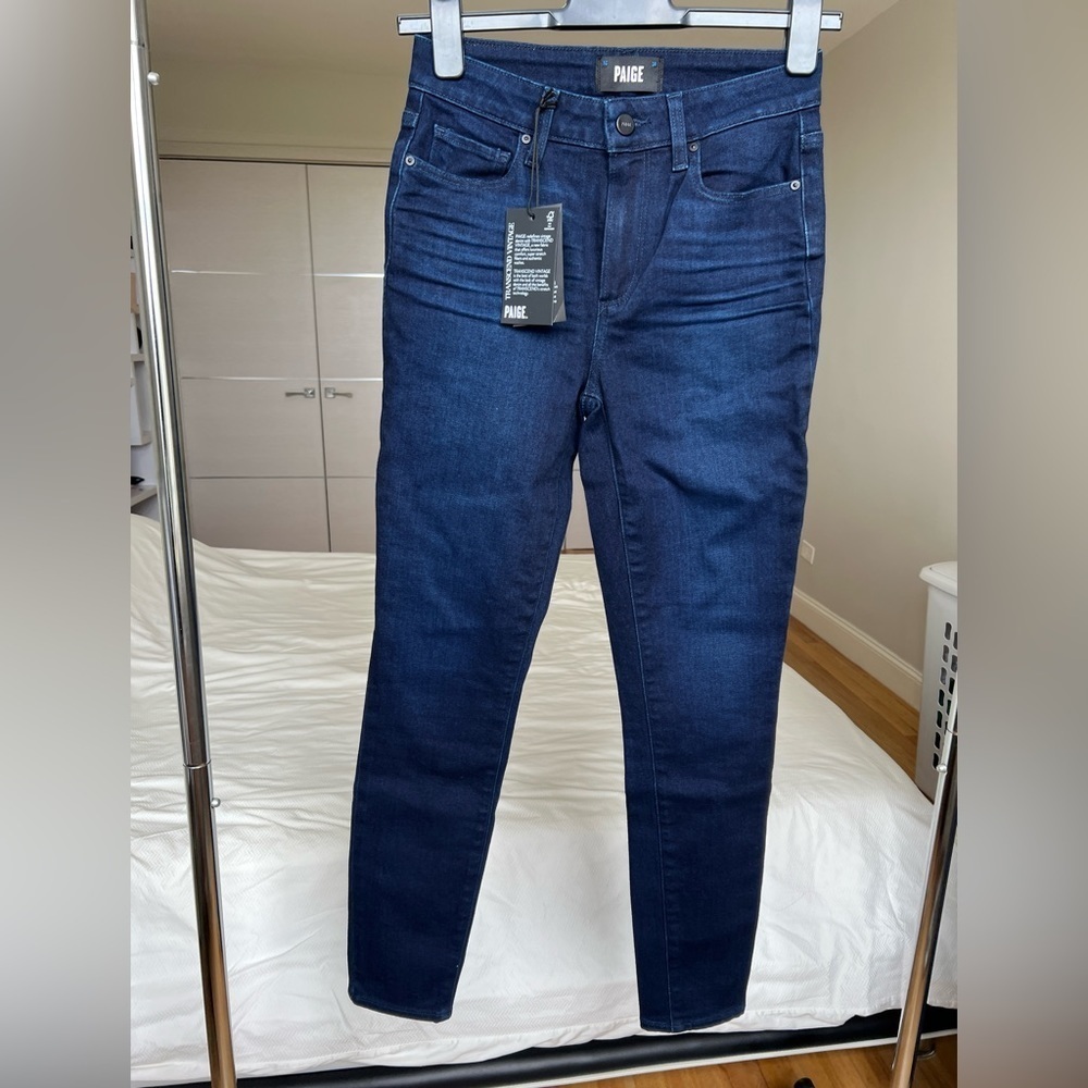 NWT PAIGE Hoxton High Rise Ankle Skinny Jeans in Size 26